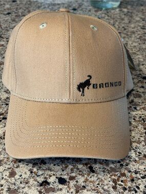 Embroidered Tan Ford Bronco Hat OS NWT